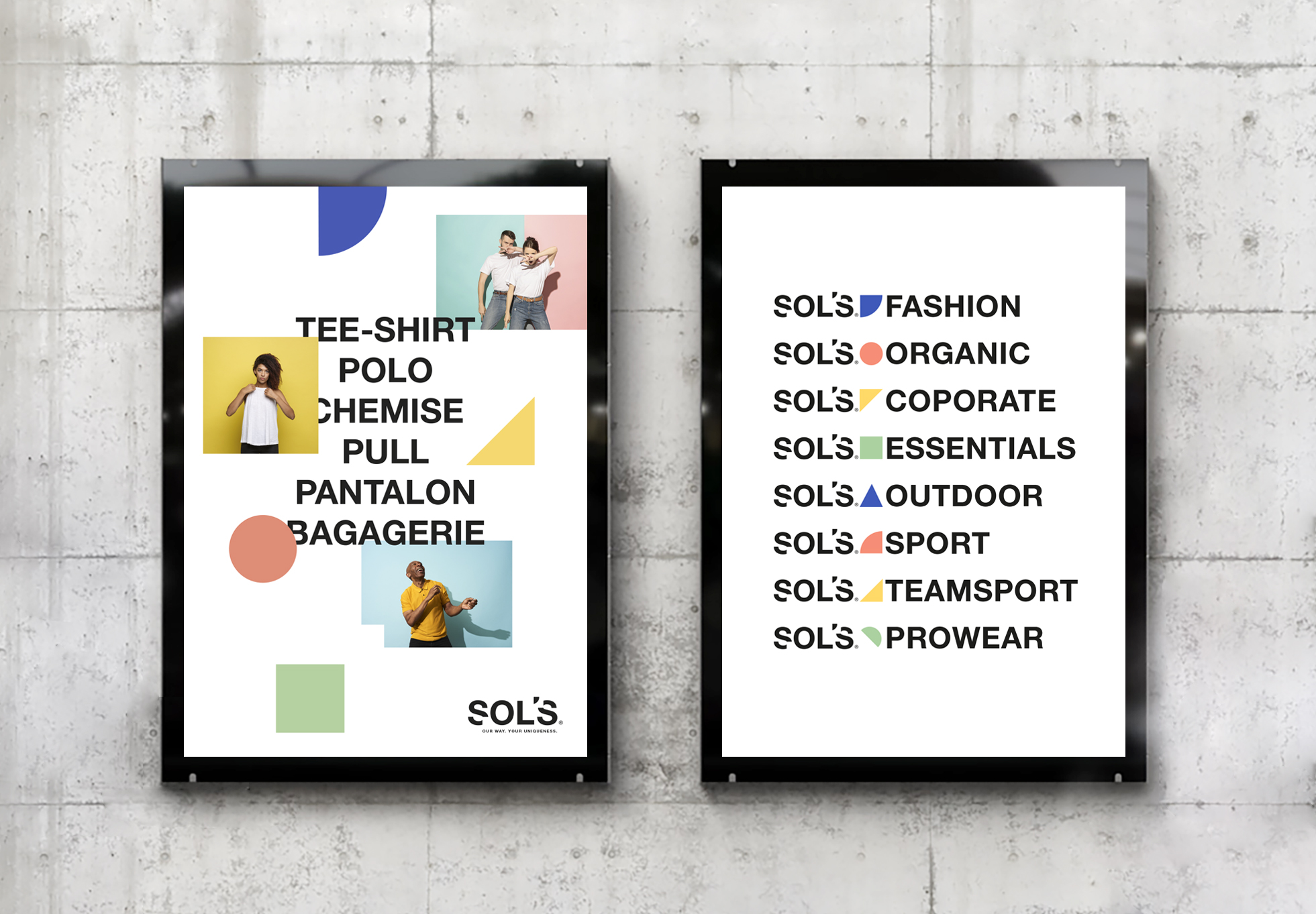 sol's - textile promotionnel - identité visuelle