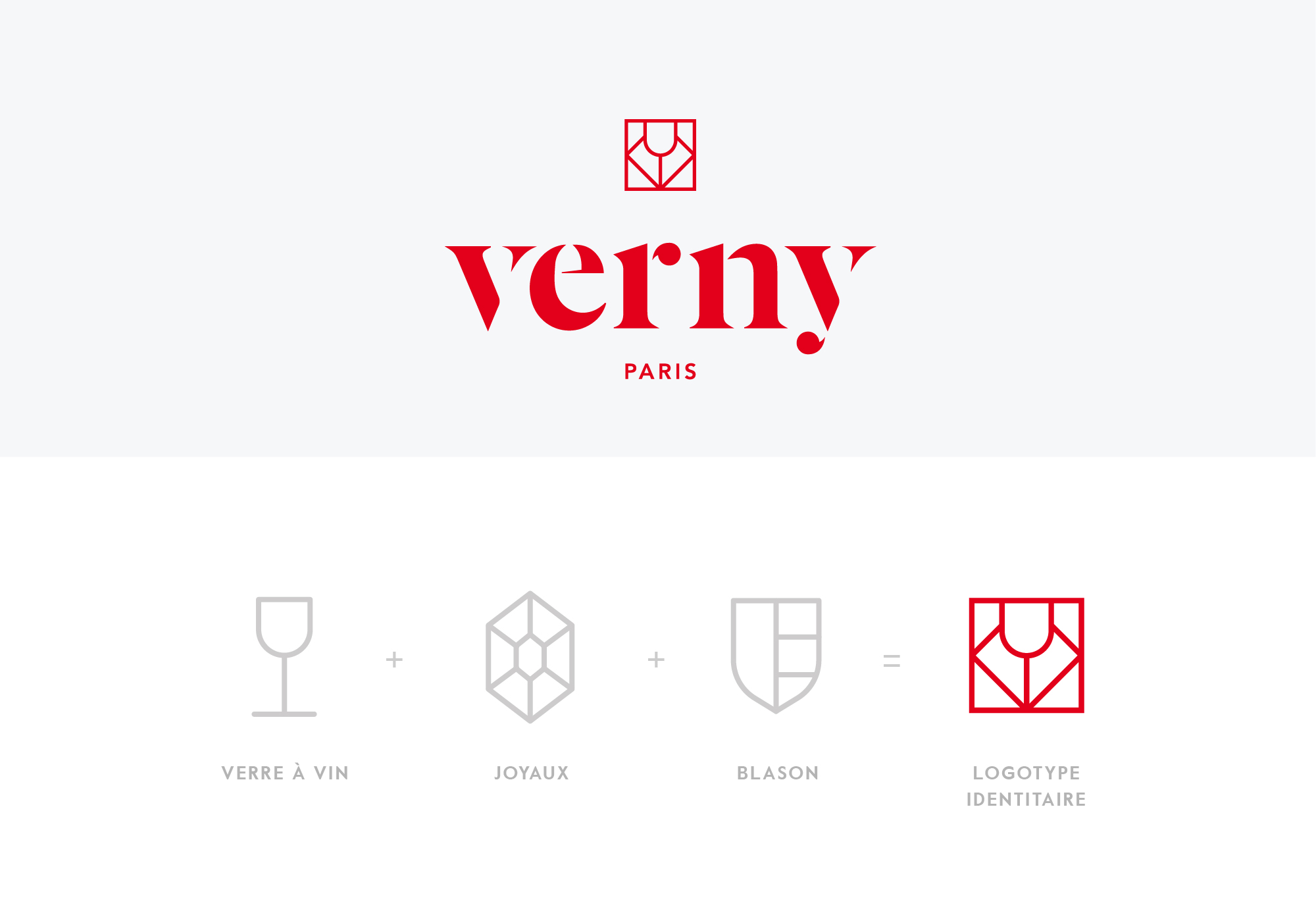 verny identité visuelle symbole concept